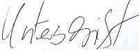 Unterschrift